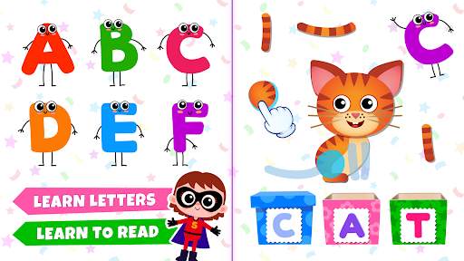 Learn to Read! Bini ABC games! screenshot 1