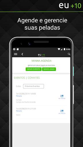 Eu  10 - A rede social de futebol screenshot 3