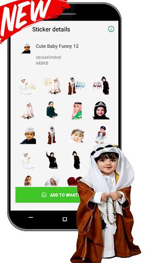 Cute Baby Funny Sticker For WAStickerApps स्क्रीनशॉट 7