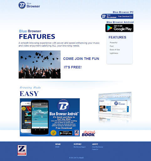 Blue Browser Lite screenshot 1