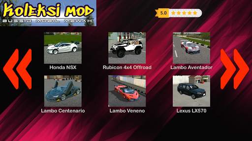 Koleksi Mod Bussid Mobil Mewah screenshot 3
