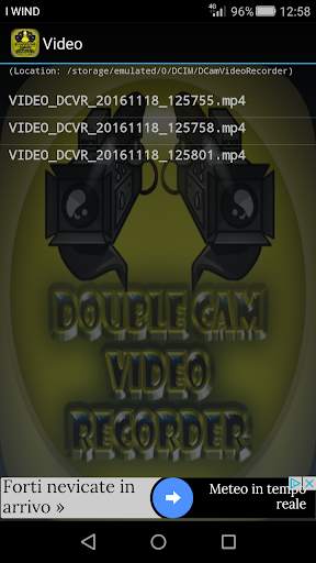 Double Cam Video Recorder screenshot 2