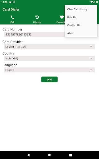 Five Card Dialer  (Etisalat) 13 تصوير الشاشة