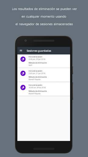 Eliminar de forma segura con BlankIT Mobile screenshot 7