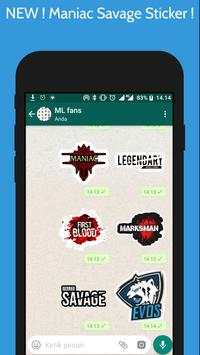 Mobile For Legends WAStickerapps -Sticker Whatsapp screenshot 17
