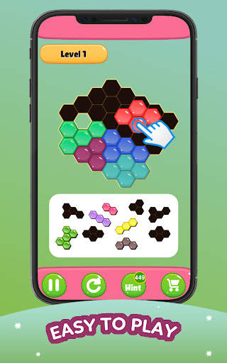 Hexa jigsaw puzzle: Hero Block screenshot 2