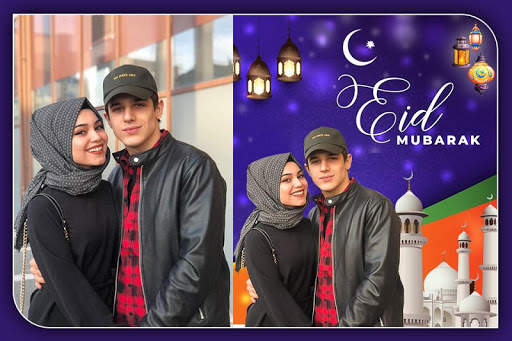Eid Photo Frame 2021 : Eid Mubarak Photo Frame 7 تصوير الشاشة