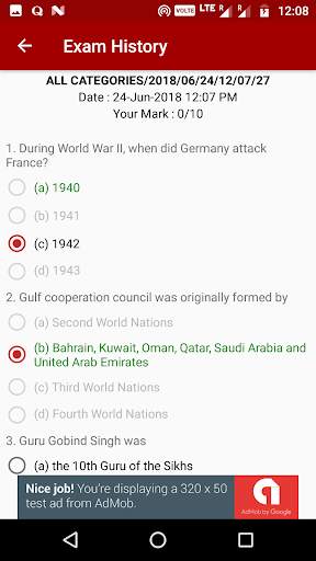 Multiple Choice Questions screenshot 7