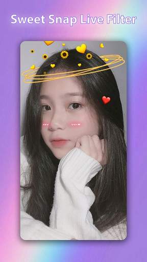 Sweet snap live face filter selfie camera edit screenshot 7