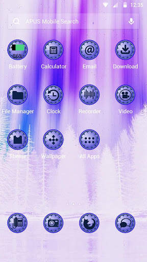 Purple|APUS Launcher theme screenshot 2