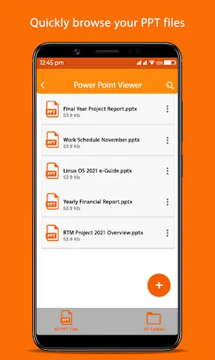 PPT Reader Slideshows PPT Viewer app for android screenshot 1