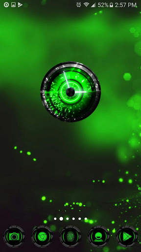 AlienGreen Next Launcher theme screenshot 2