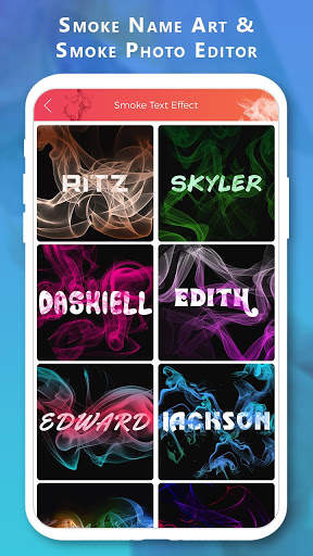 Smoke Name Art & Smoke Photo Editor screenshot 1