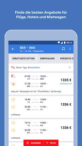 SWOODOO - billiger fliegen screenshot 1