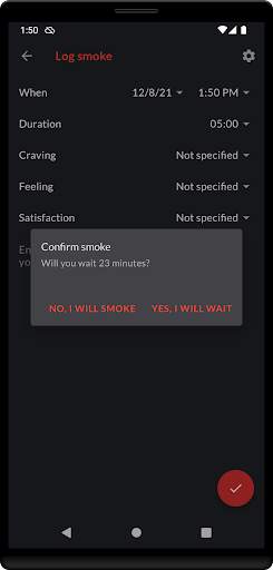 Smoking Log - Stop Smoking screenshot 3