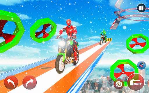 New Crazy Rope Spider Girl Bike Stunts Master 2021 screenshot 6