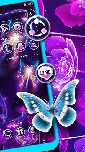 Glossy Flower Butterfly Launcher Theme screenshot 4