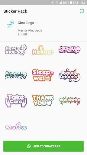 Chat Lingo Text Stickers - WAStickerApps screenshot 8