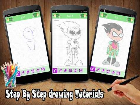 How To Drawing - Titans Go скриншот 1