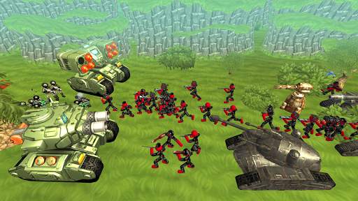Stickman Simulateur de bataille de chars screenshot 3