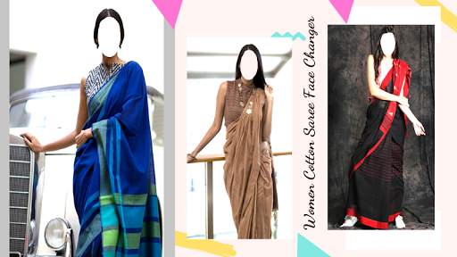 Women Cotton Saree Photo Suit screenshot 7