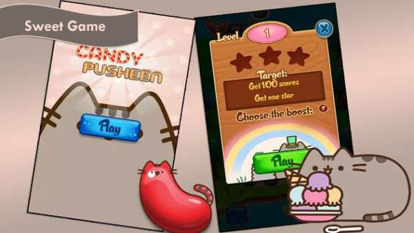 Candy Pusheen Kawaii Crush screenshot 1