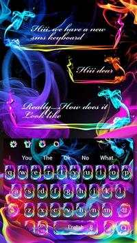 Цветная клавиатура SMS Smoke скриншот 1