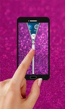 Glitter Zipper Mobile Lock screenshot 5
