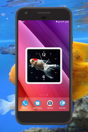 Aquarium Clock Live Wallpaper screenshot 1