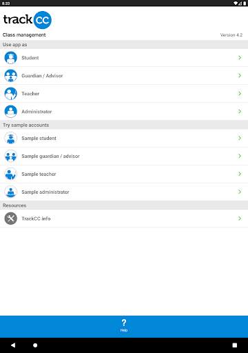 TrackCC Class management screenshot 13