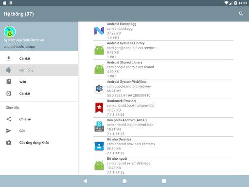 Trình quản lý ứng dụng hệ thống screenshot 20