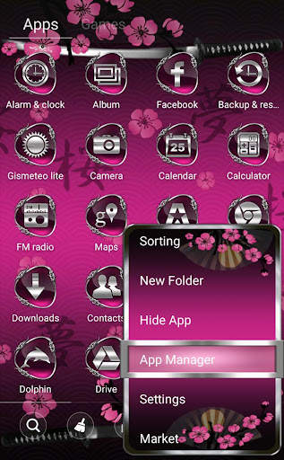 Asian Fantasy Go Launcher theme screenshot 2