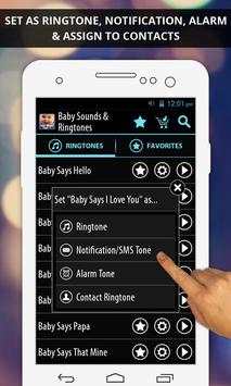 Baby Sounds & Ringtones 2 تصوير الشاشة