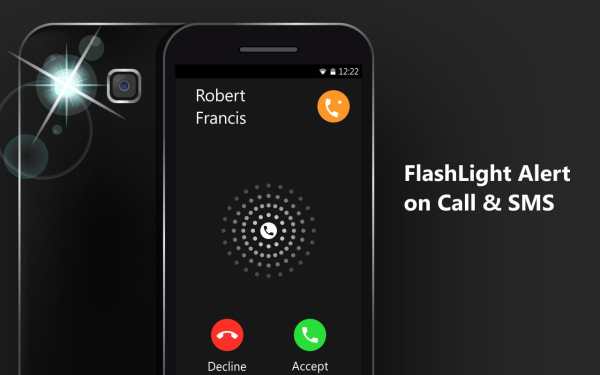 Flash alerts On Call SMS: Color Flashlight & Alarm screenshot 1