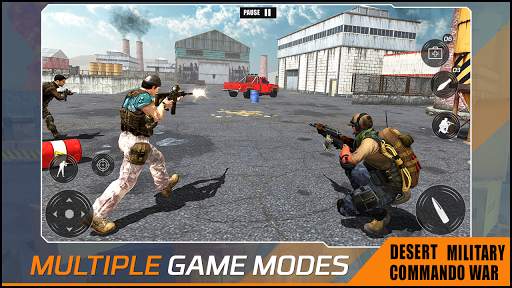 Desert Military Commando War Shooting Games 2k20 screenshot 2
