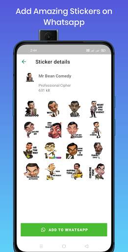Mr. Bean Comedy Stickers for WhatsApp - WA Sticker screenshot 2