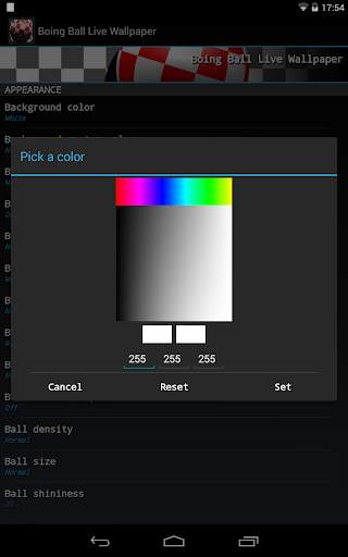 Boing Ball Live Wallpaper Lite screenshot 7