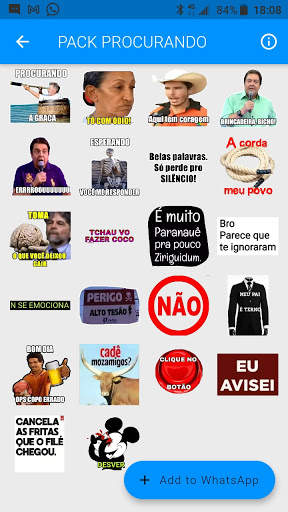Figurinhas engraçadas para WhatsApp screenshot 4