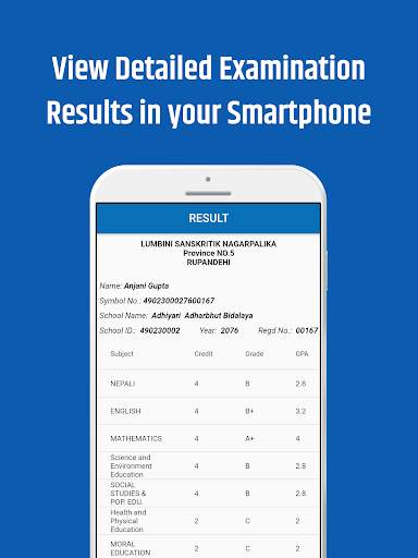 BLE Results Nepal |Class 8 Bas screenshot 3