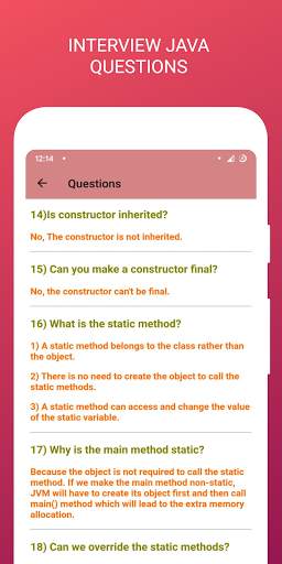Core Java Programming - Java Interview Questions screenshot 6