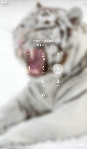 White Tigers Lock Screen Wallpaper screenshot 6