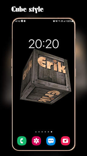 3D My Name Live Wallpaper - Gravity background screenshot 8