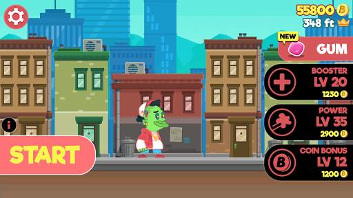 Gum Fly - Feed the Hungry Zombie! screenshot 2