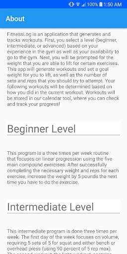 FitnessLog screenshot 7