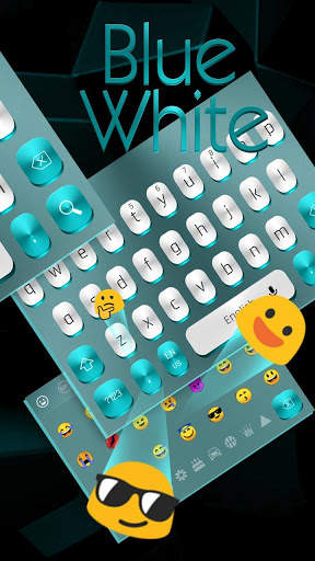 Black Blue Metal Keyboard स्क्रीनशॉट 2