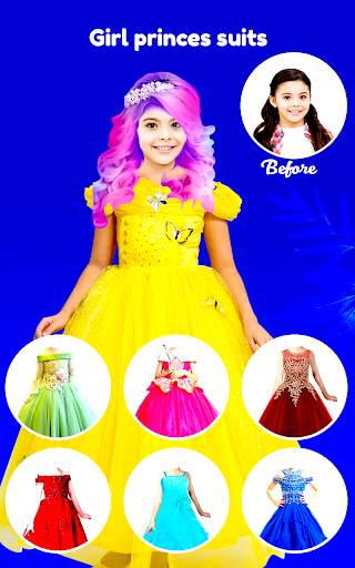 Prettify - Girl Kids Photo Editing, Photo Suit app screenshot 1