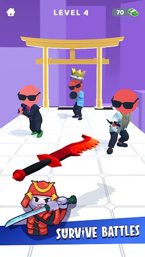 Sword Play! Jogo de ninja 3D screenshot 2