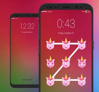 Pony Lock Screen Little UNICORN Emoji screenshot 2