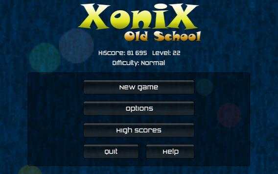 Xonix Old School Lite screenshot 1
