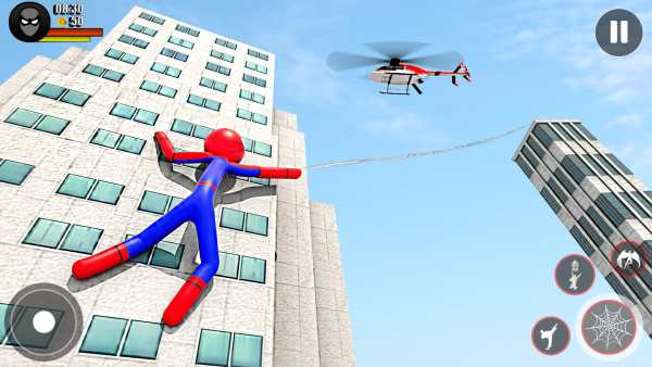 Stickman Rope Hero-Spider Game screenshot 3